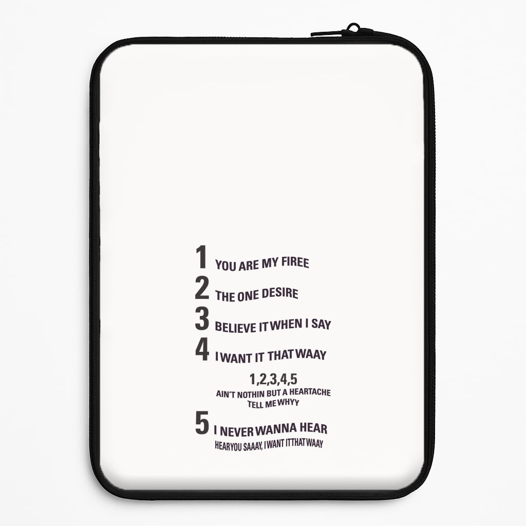 I Want It That Way - B99 Laptop Sleeve