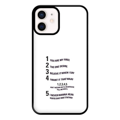 I Want It That Way - B99 Phone Case for iPhone 12 Mini