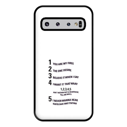 I Want It That Way - B99 Phone Case for Galaxy S10 Plus