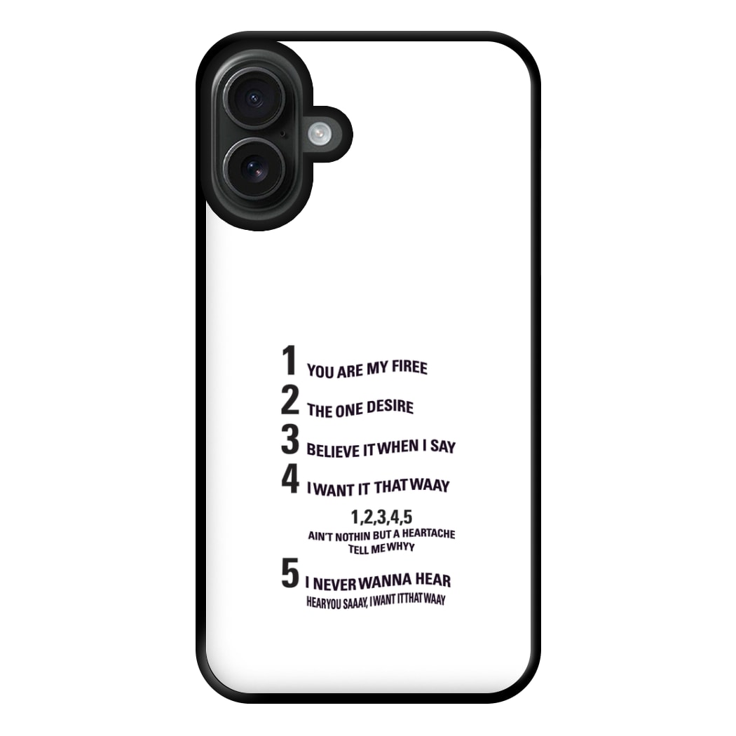 I Want It That Way - B99 Phone Case for iPhone 16 Plus