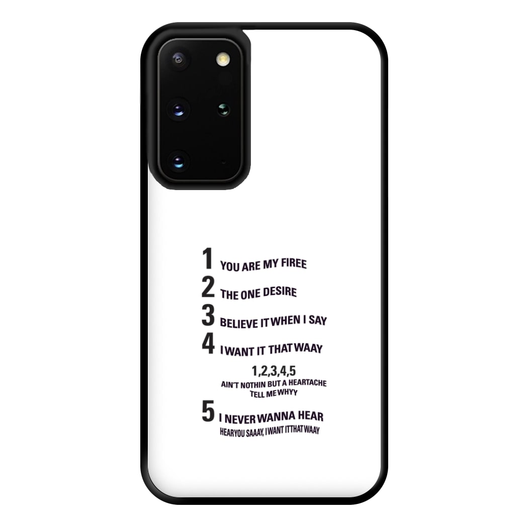 I Want It That Way - B99 Phone Case for Galaxy S20 Plus