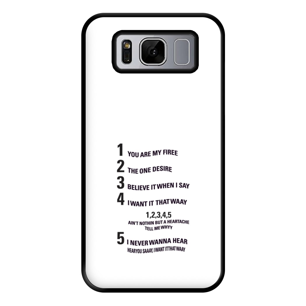 I Want It That Way - B99 Phone Case for Galaxy S8 Plus