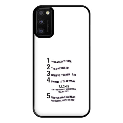 I Want It That Way - B99 Phone Case for Galaxy A41