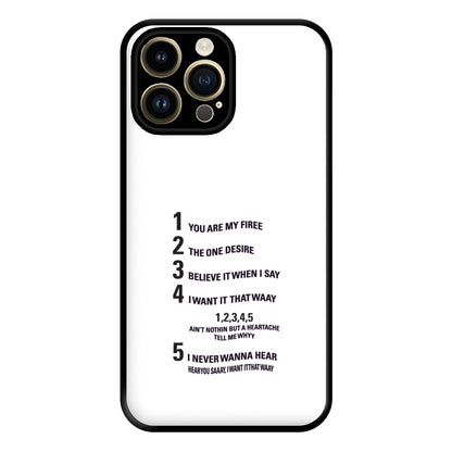 I Want It That Way - B99 Phone Case for iPhone 14 Pro Max