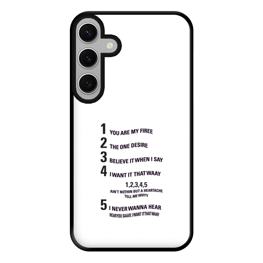 I Want It That Way - B99 Phone Case for Galaxy S24FE