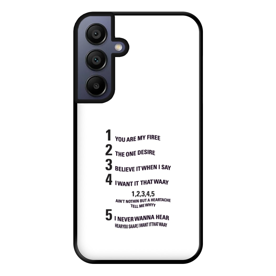 I Want It That Way - B99 Phone Case for Galaxy A15