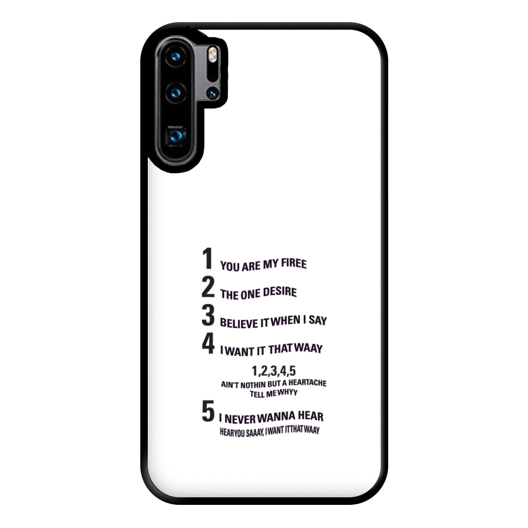 I Want It That Way - B99 Phone Case for Huawei P30 Pro