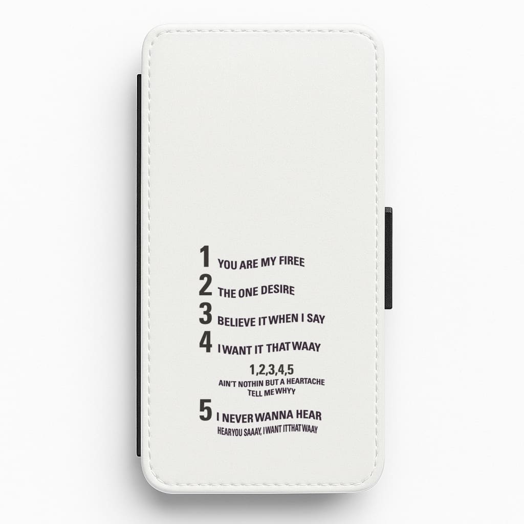 I Want It That Way - B99 Flip / Wallet Phone Case
