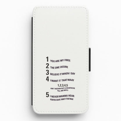 I Want It That Way - B99 Flip / Wallet Phone Case