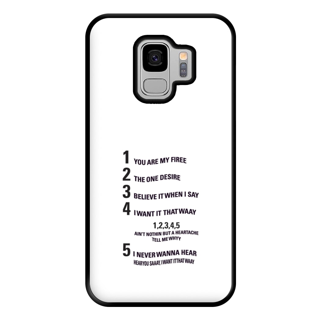 I Want It That Way - B99 Phone Case for Galaxy S9 Plus