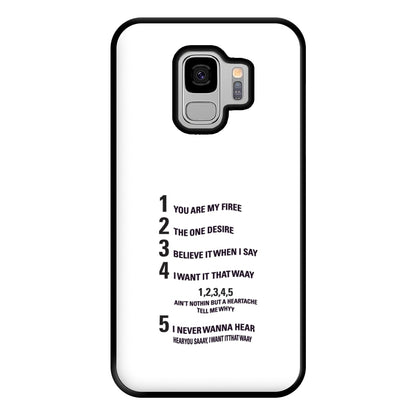 I Want It That Way - B99 Phone Case for Galaxy S9 Plus