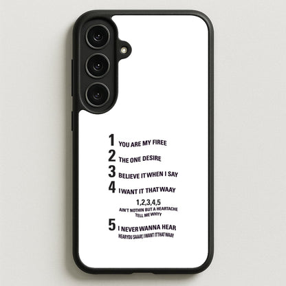I Want It That Way - Brooklyn Nine-Nine Phone Case for Galaxy S25FE