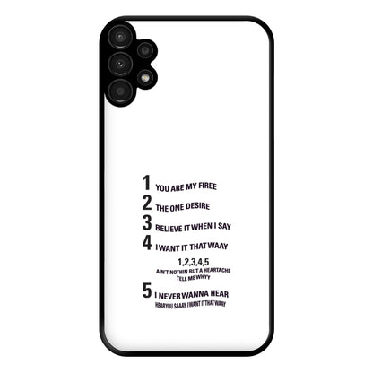 I Want It That Way - B99 Phone Case for Galaxy A13