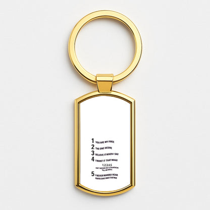 I Want It That Way - B99 Gold Keyring