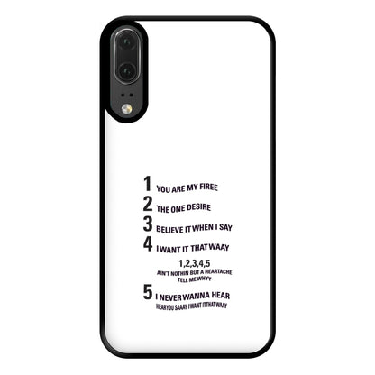 I Want It That Way - B99 Phone Case for Huawei P20