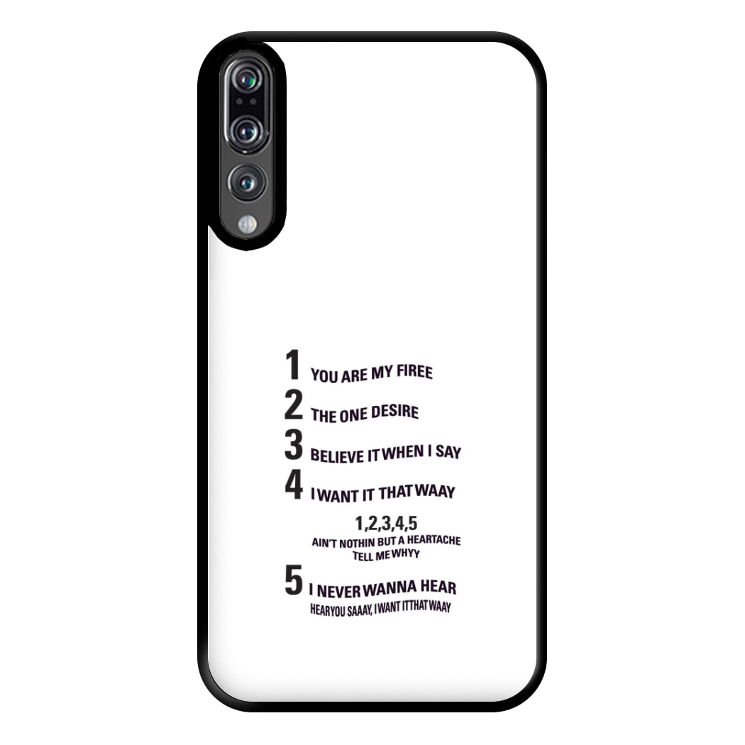 I Want It That Way - B99 Phone Case for Huawei P20 Pro