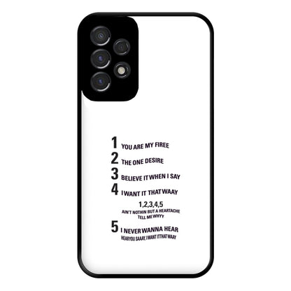 I Want It That Way - B99 Phone Case for Galaxy A53