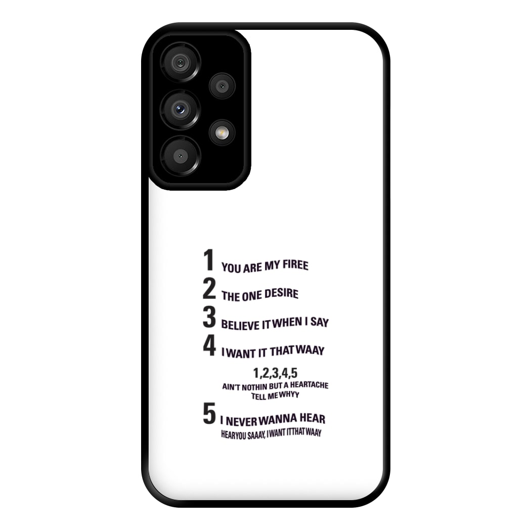 I Want It That Way - B99 Phone Case for Galaxy A33