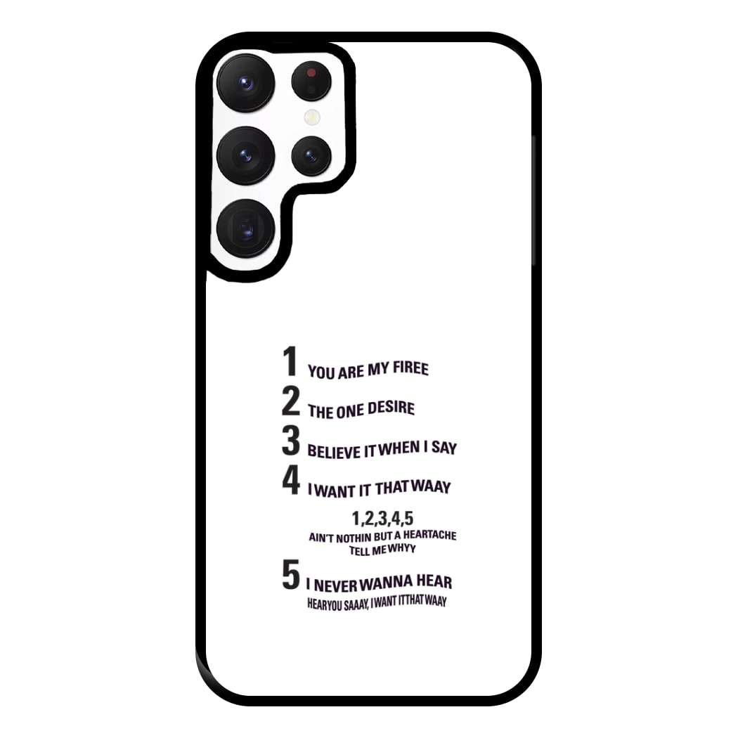 I Want It That Way - B99 Phone Case for Galaxy S22 Ultra