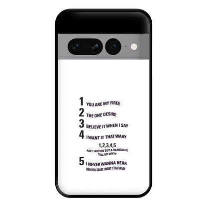 I Want It That Way - B99 Phone Case for Google Pixel 7 Pro