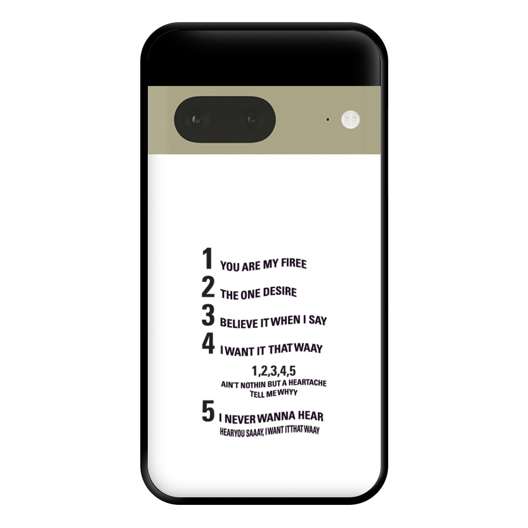 I Want It That Way - B99 Phone Case for Google Pixel 7a