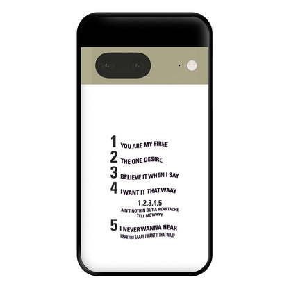 I Want It That Way - B99 Phone Case for Google Pixel 7a