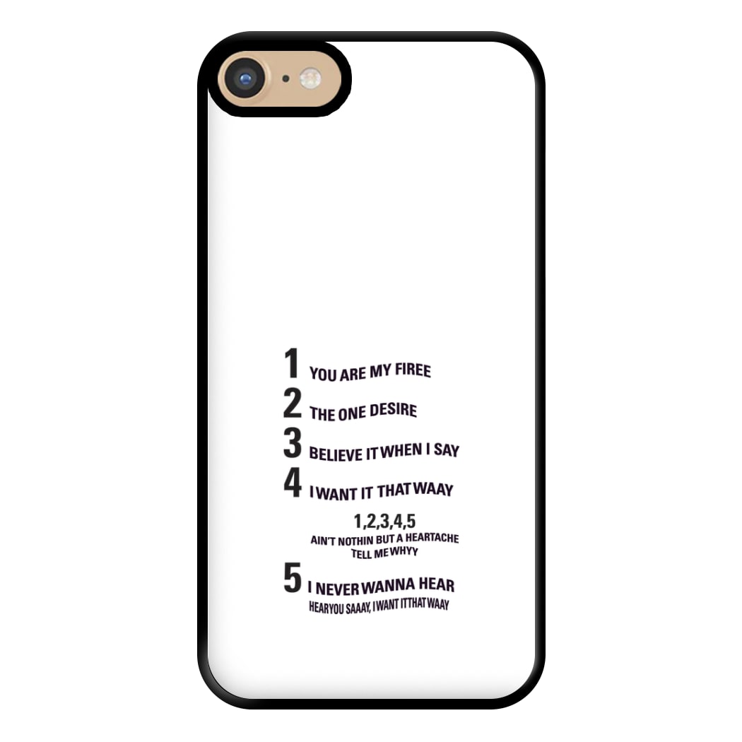 I Want It That Way - B99 Phone Case for iPhone 6 / 7 / 8 / SE