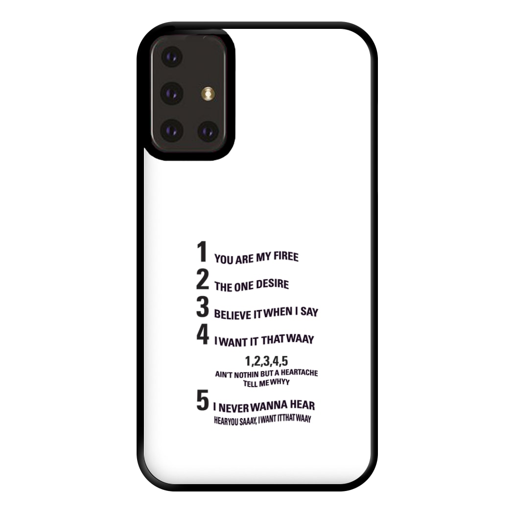 I Want It That Way - B99 Phone Case for Galaxy A71