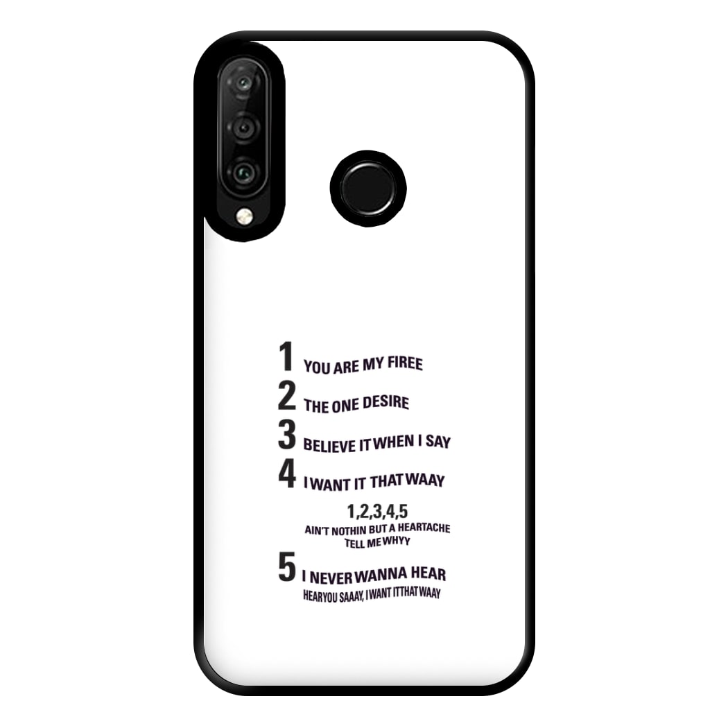 I Want It That Way - B99 Phone Case for Huawei P30 Lite