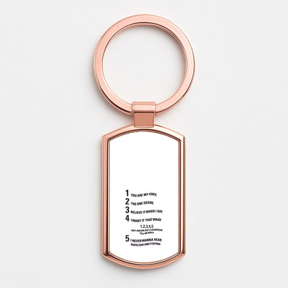 I Want It That Way - B99 Rose Gold Keyring