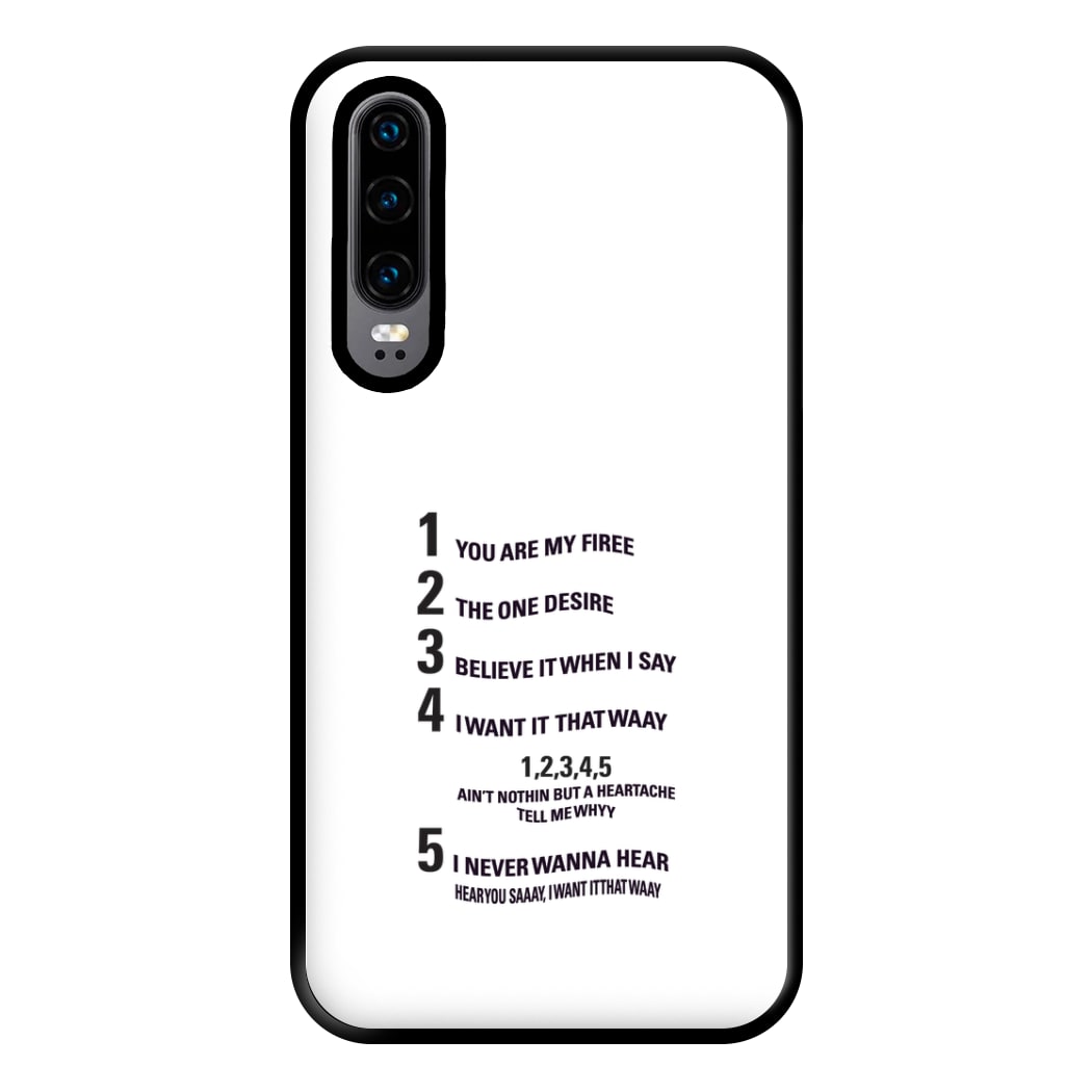 I Want It That Way - B99 Phone Case for Huawei P30