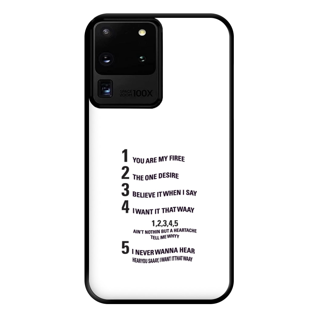 I Want It That Way - B99 Phone Case for Galaxy S20 Ultra