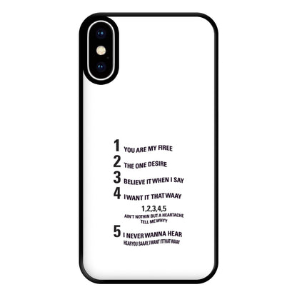 I Want It That Way - B99 Phone Case for iPhone XS Max