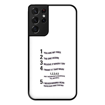 I Want It That Way - B99 Phone Case for Galaxy S21 Ultra