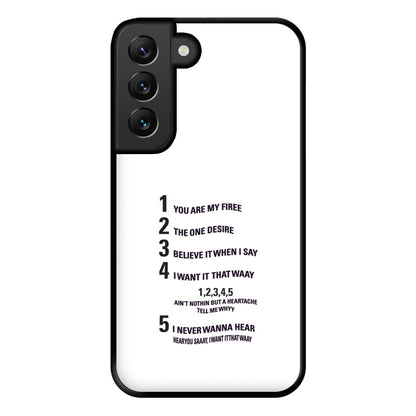 I Want It That Way - B99 Phone Case for Galaxy S22 Plus