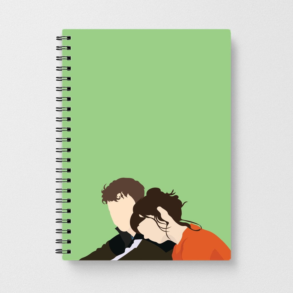 Marianne Resting On Connell Notebook