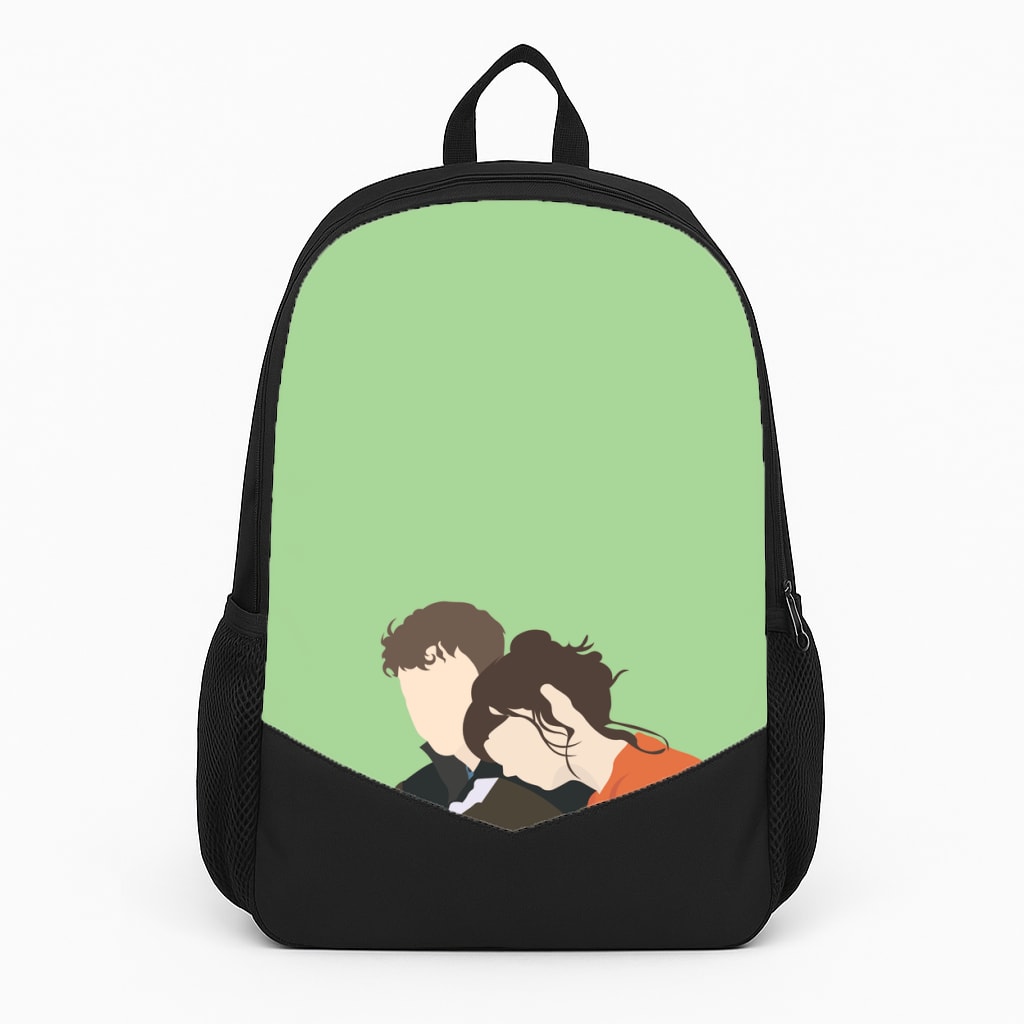 Marianne Resting On Connell Backpack