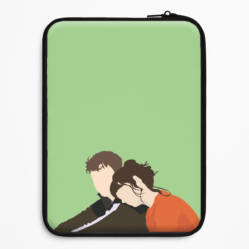 Marianne Resting On Connell Laptop Sleeve