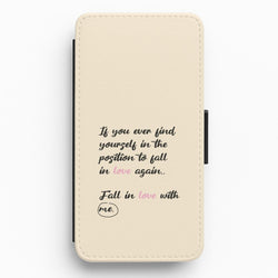 Fall In Love With Me Flip / Wallet Phone Case