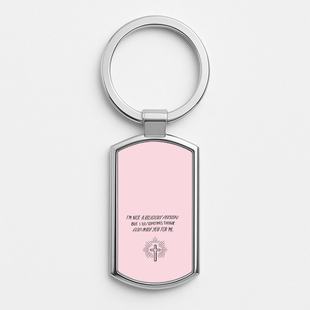 I'm Not A Religious Person Luxury Keyring