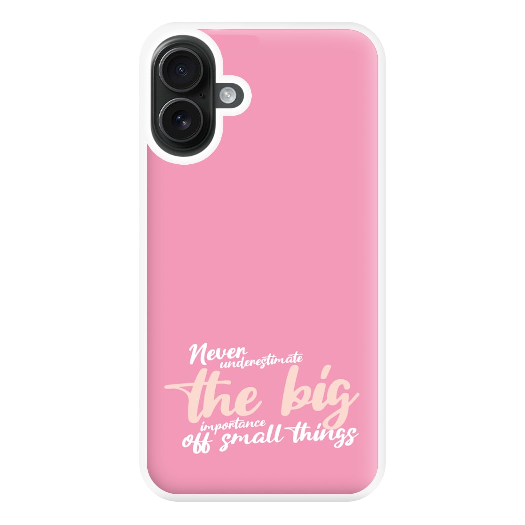 The Big Importance Of Small Things Phone Case for iPhone 16 Plus