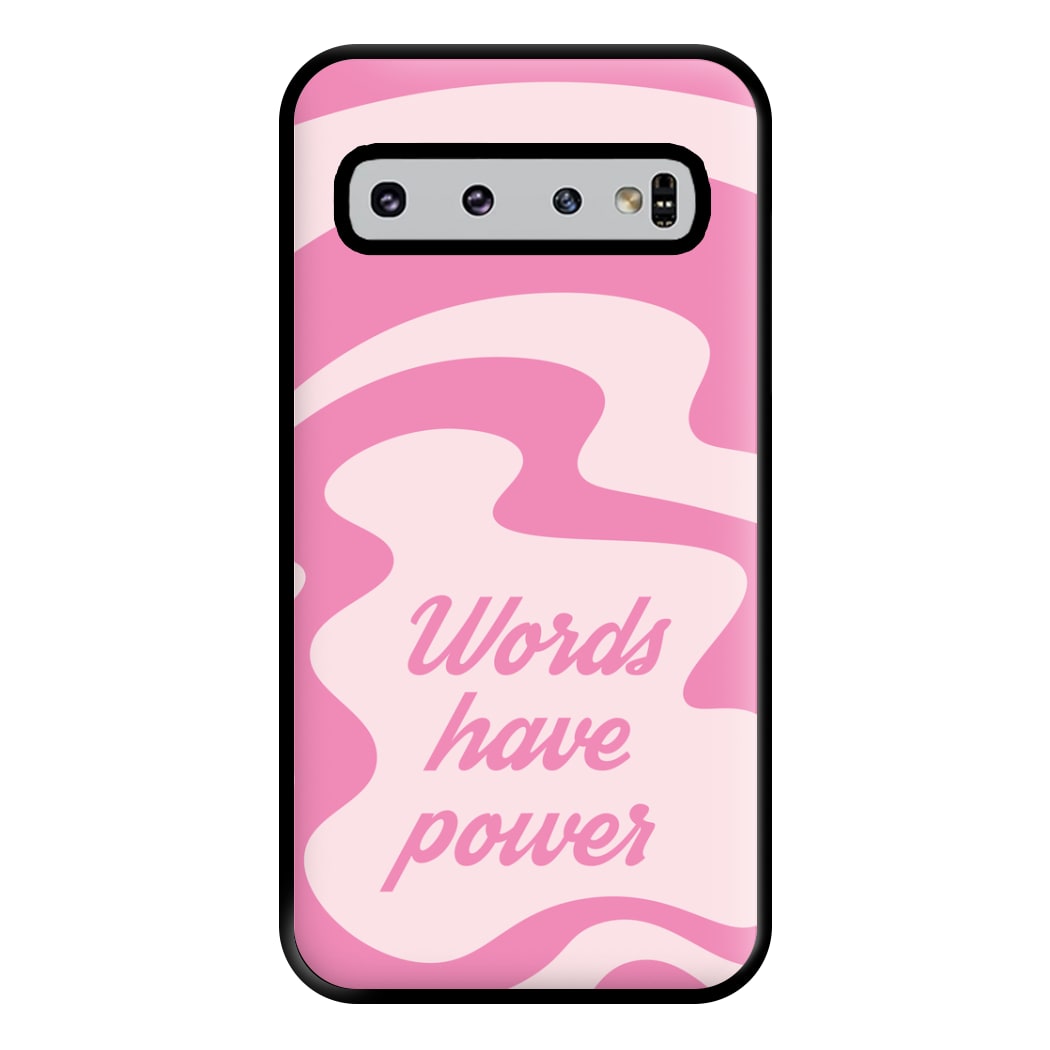 Words Have Power Phone Case for Galaxy S10 Plus