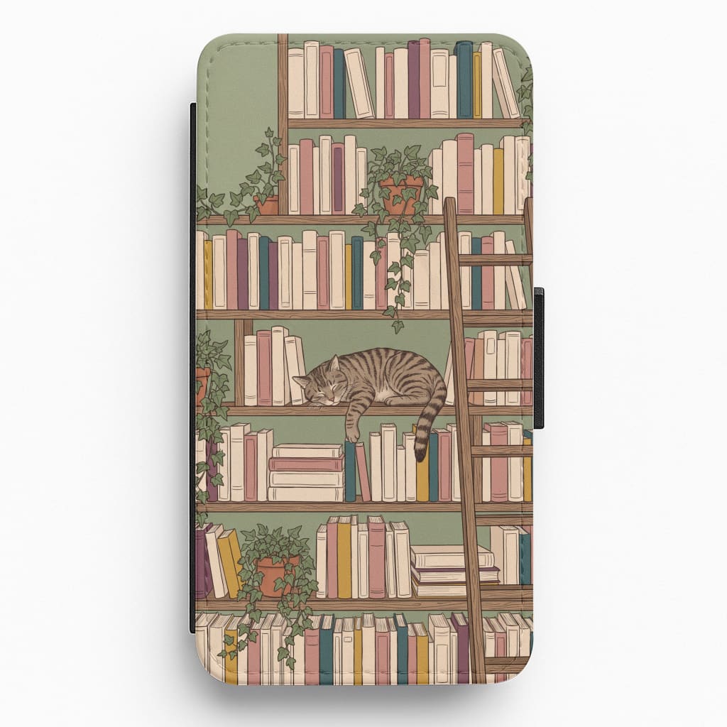 Cat Shelf Flip / Wallet Phone Case