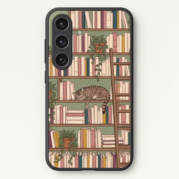 Cat Shelf Phone Case - Galaxy S24 / Standard
