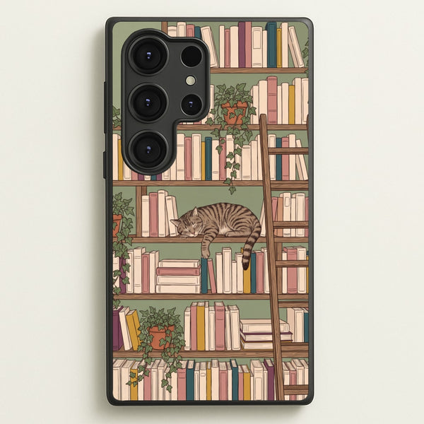 Cat Shelf Phone Case - Galaxy S25 Ultra / Standard