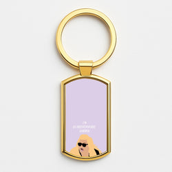 I'm Claustrophobic Darren - British Pop Culture Gold Keyring