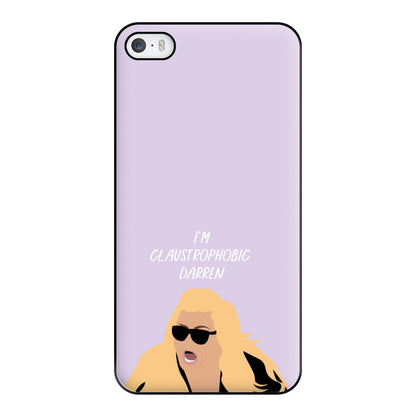 I'm Claustrophobic Darren - British Pop Culture Phone Case for iPhone 5 / 5s / SE 2016