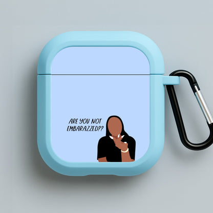 Are You Not Embarazzed? - British Pop Culture Blue AirPods Case