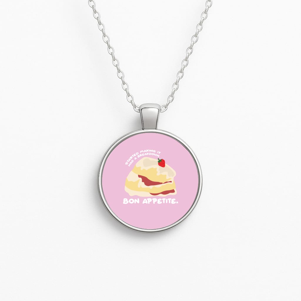Bon Appetite - British Pop Culture Circle Necklace