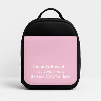 It's Too Bleeding Late - British Pop Culture Lunchbox